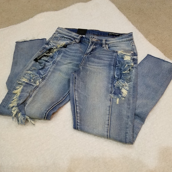 Blank NYC The Bond Good Call Wash High Rise Skinny Sassy Flounce Jeans Sz 26 NWT - Picture 4 of 14